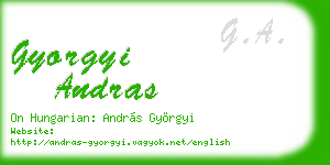 gyorgyi andras business card